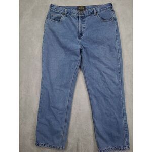 Red Head Mens Flannel Lined‎ Blue Jeans 40X32 cold weather stay warm